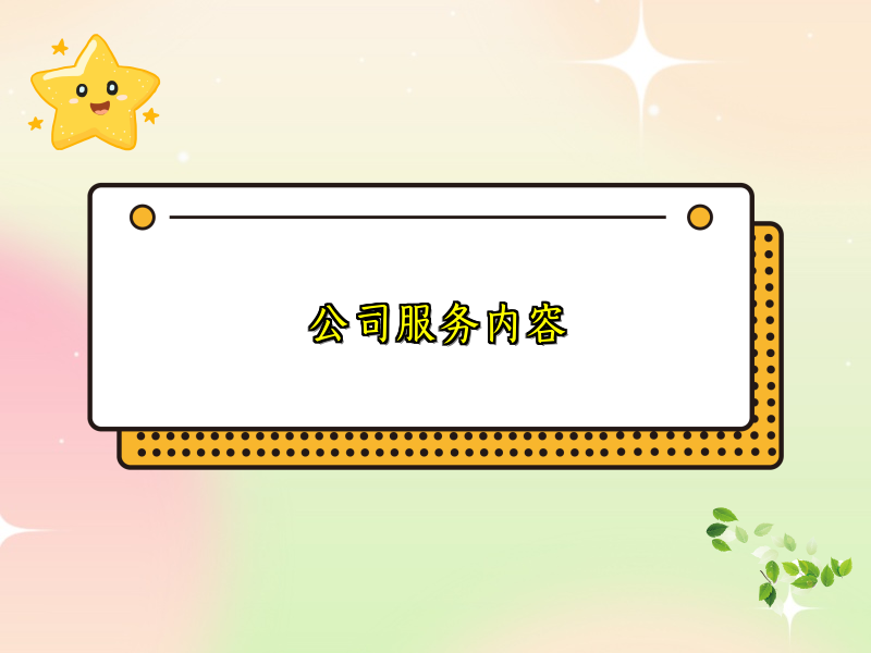 公司服务内容
